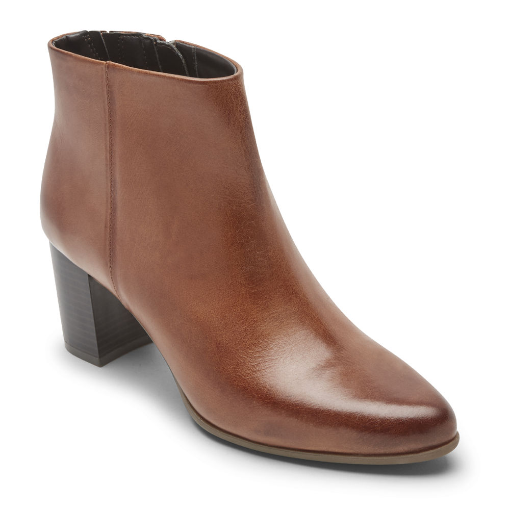 Rockport Singapore Womens Booties - Camdyn Brown - IV6739042